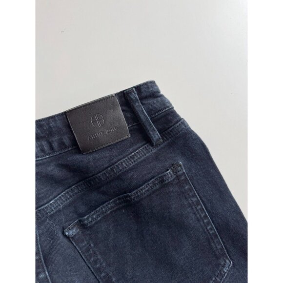 ANINE BING Jagger OD Black Dark Blue High Rise Skinny Ankle Jeans, Size 28 - Picture 10 of 15